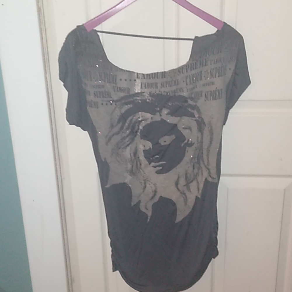 Open back shirt